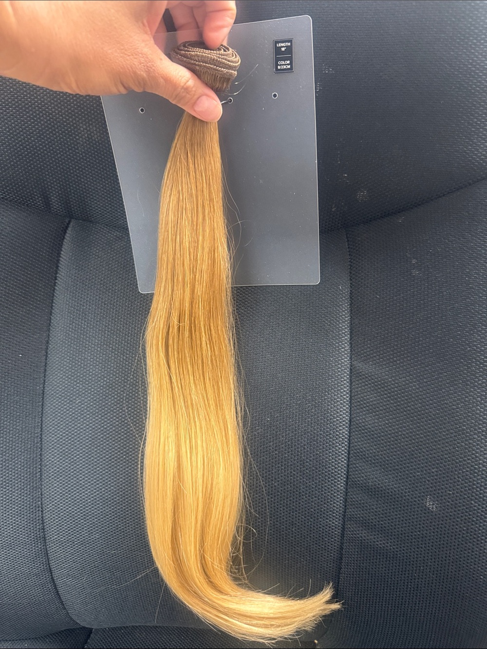 Golden Blonde Clip-In Straight Hair Extension - Unbranded